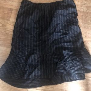 Black with purple pin stripe tulip A line skirt size 18w